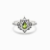Bague Lotus Le Renouveau en Argent S925 avec Zircon - Biloria