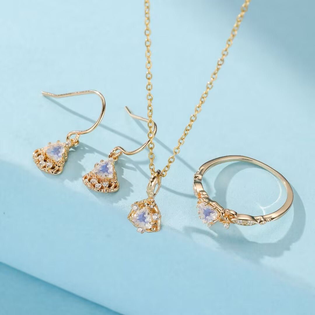 Bague Pierre de Lune Féérie Royale - Bijou Cadeau Femme - Biloria