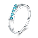 Bague Topaze Onde Scintillante en Argent S925 – Bijou de Sérénité - Biloria