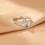Bague Topaze Univers Enchanté en Argent S925 - Biloria