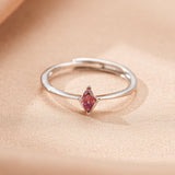 Bague Tourmaline Rose Argent 925 – Bijou Émotionnel - Biloria