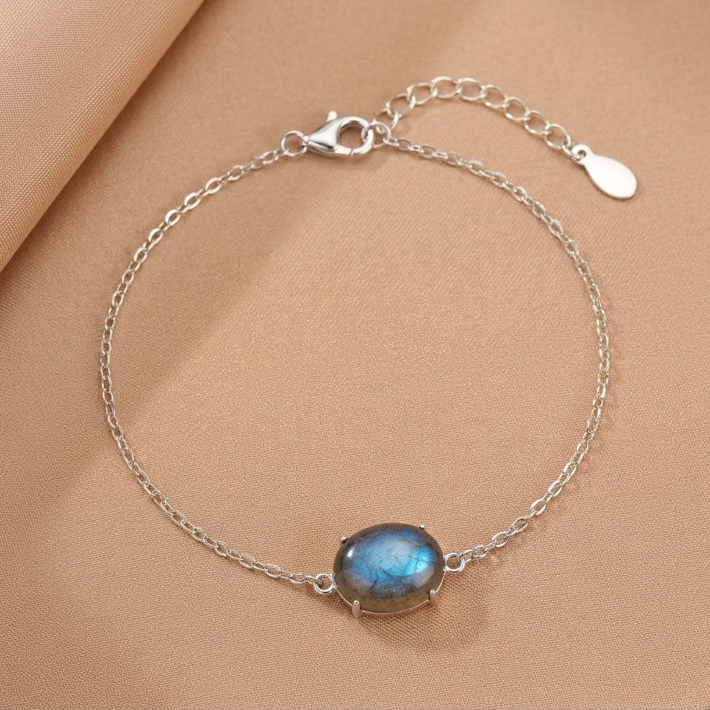 Besoin d'un bouclier énergétique ? Bracelet Labradorite Argent - Biloria