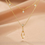 Besoin d'une lumière douce au quotidien ? Collier Cristal de Roche - Biloria