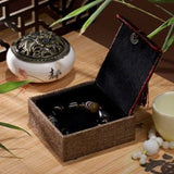 Boîte Cadeau Lin Vert Foncé – Écrin Zen pour Bijoux - Biloria