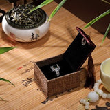 Boîte Cadeau Zen en Lin Vert Foncé – Élégance Naturelle - Biloria