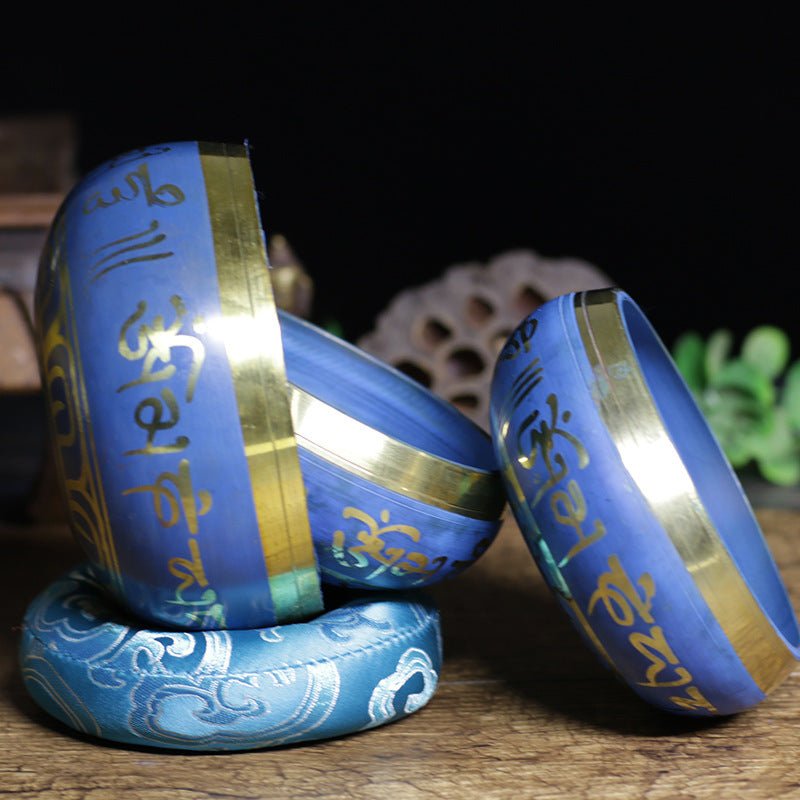 Bol Chantant Tibétain avec Mantras pour Méditation et Guérison - Biloria