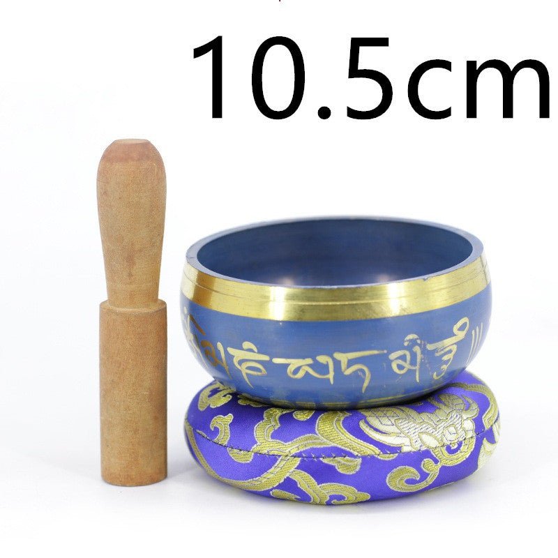 Bol Chantant Tibétain Bleuet avec Mantras - Biloria