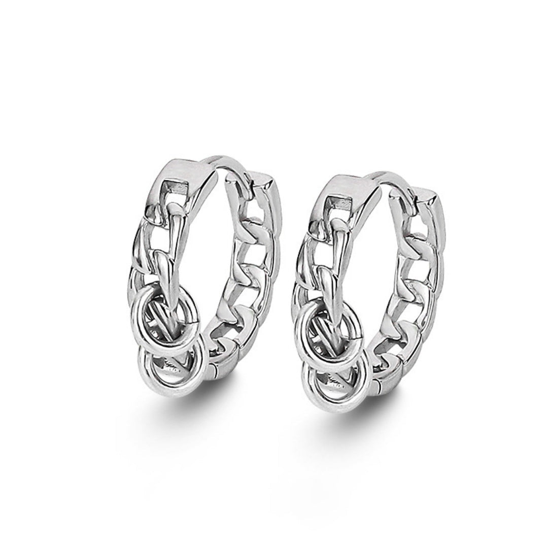 Boucle d'Oreille Homme Argent 925 – Style Minimaliste et Raffiné - Biloria