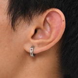 Boucle d'Oreille Homme Croix Ajourée – Acier Inoxydable 316L - Biloria