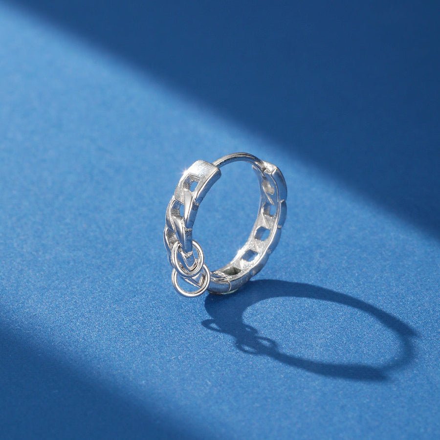 Boucle d'Oreille Homme en Argent 925 – Style Minimaliste - Biloria