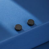 Boucle d'Oreille Magnétique Homme Cercle Noir - Biloria