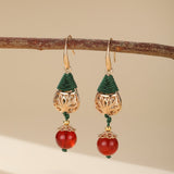 Boucles d'Oreilles Agate Plaqué Or | Cadeau Force Intérieure - Biloria