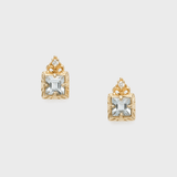 Boucles d'Oreilles Aigue Marine – Plaqué Or pour un Nouveau Départ - Biloria
