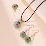 Boucles d'Oreilles Aventurine Nuage Céleste – Plaqué Or - Biloria