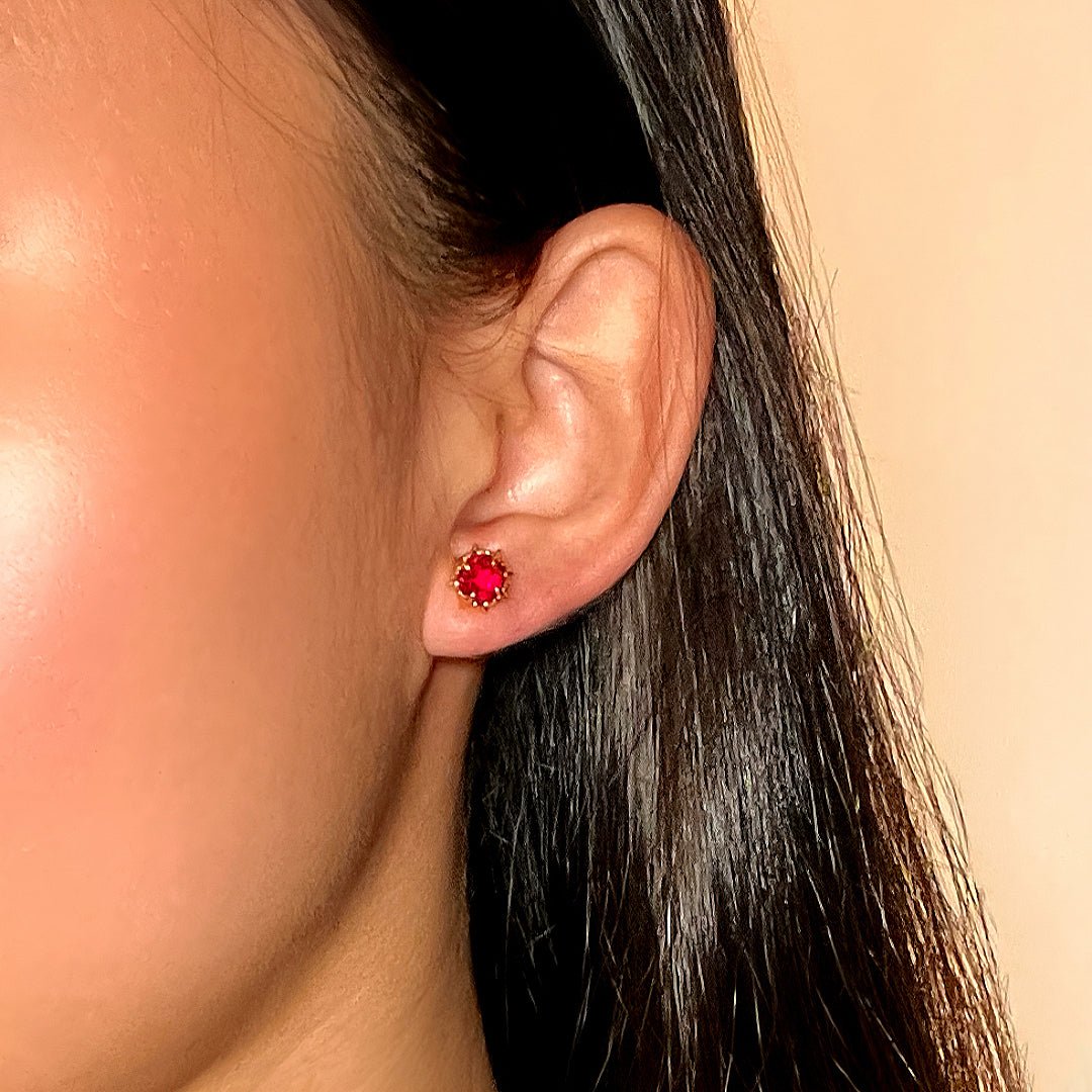 Boucles d'Oreilles Cornaline – Épine de Feu - Biloria