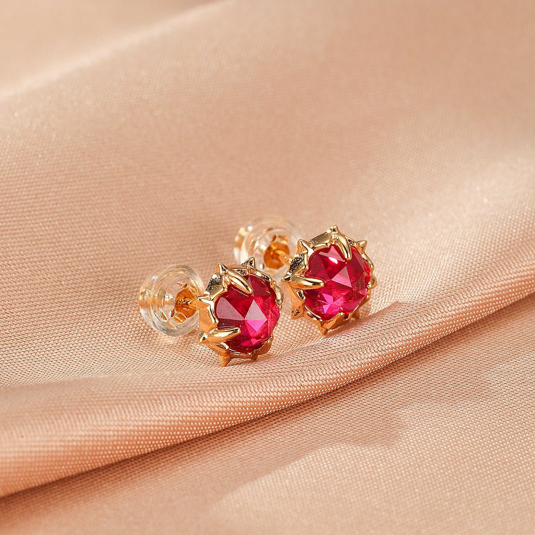 Boucles d'Oreilles Cornaline – Épine de Feu - Biloria