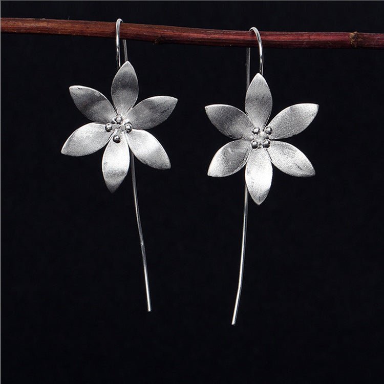 Boucles d'Oreilles Lotus Éclos en Argent 925 - Biloria