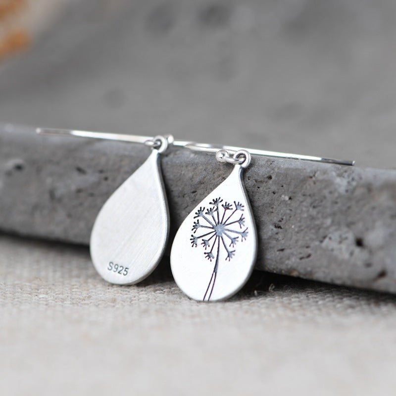 Boucles d'Oreilles Pissenlit Argent 925 Renaissance et Légèreté - Biloria
