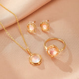 Boucles d'oreilles Quartz Rose – Argent plaqué or, vertus apaisantes - Biloria