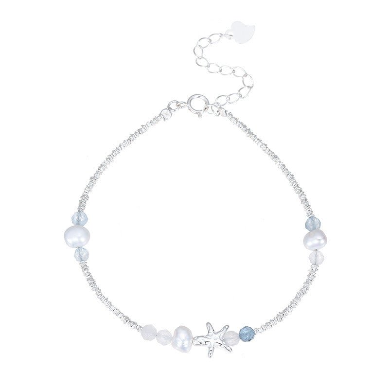 Bracelet Aigue-Marine Argent S925 Vol Marin - Biloria