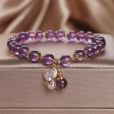 Bracelet Améthyste Chaton Joyeux | Décoration Bureau Tendance - Biloria