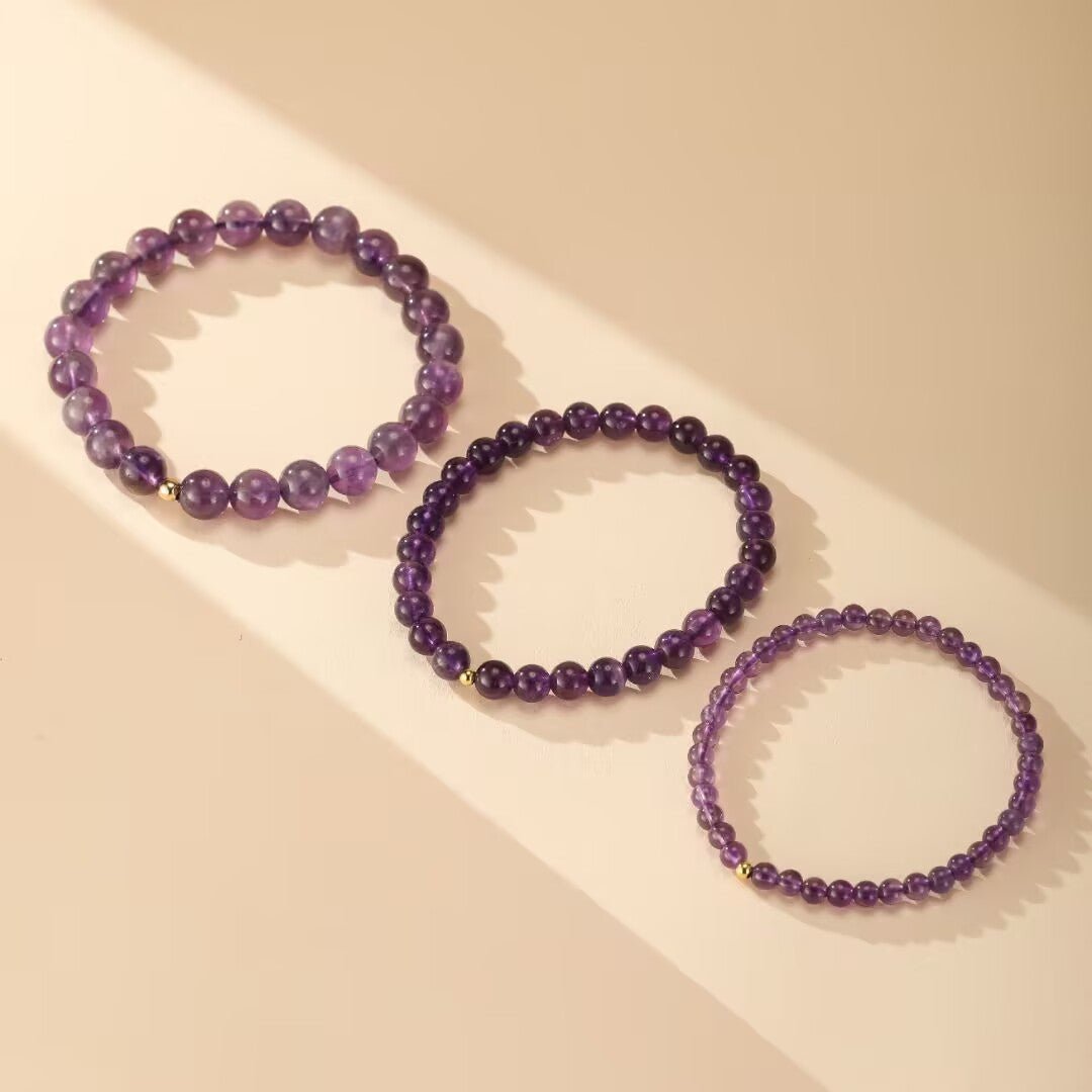 Bracelet Améthyste Uruguay Argent 925 – Sérénité - Biloria