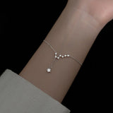 Bracelet Argent Lune et Étoile Septentrion 925 - Biloria