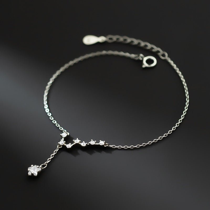 Bracelet Argent Lune et Étoile Septentrion 925 - Biloria