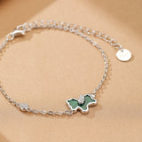 Bracelet Cheval Malachite Argent 925 – Énergie et Liberté - Biloria