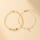 Bracelet Citrine et Tourmaline Abondance Arc-en-Ciel - Biloria
