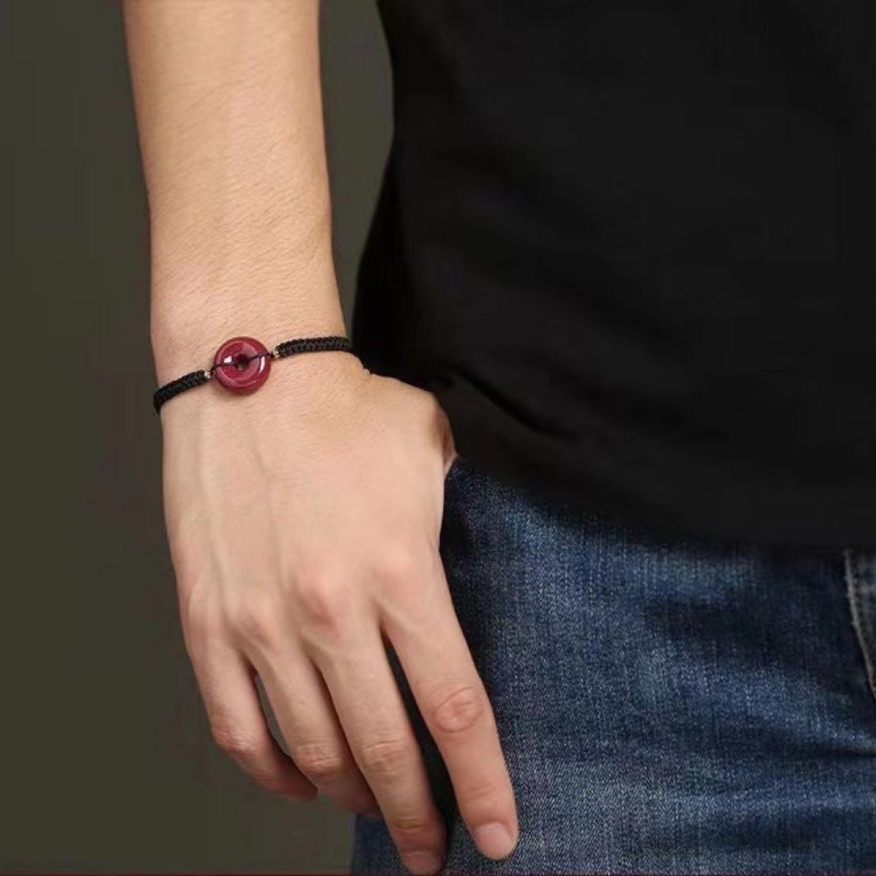 Bracelet Cordon Cinabre Rouge-Gorge – Protection et Union Spirituelle - Biloria
