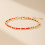 Bracelet Cordon Rouge Argent 925 Plaqué Or – Protection et Élégance - Biloria