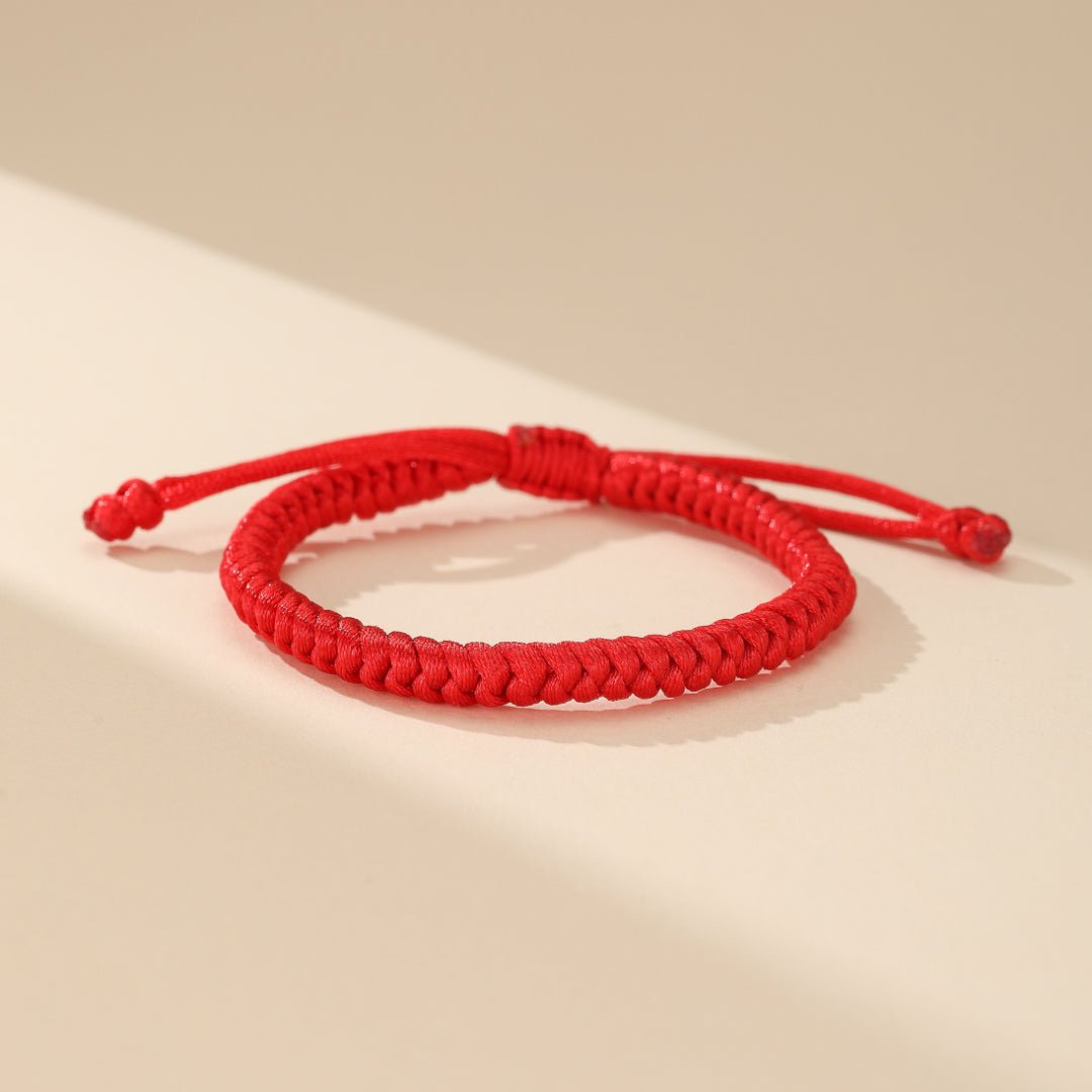 Bracelet Cordon Rouge Protecteur - Talisman Tibétain Énergie Positive - Biloria