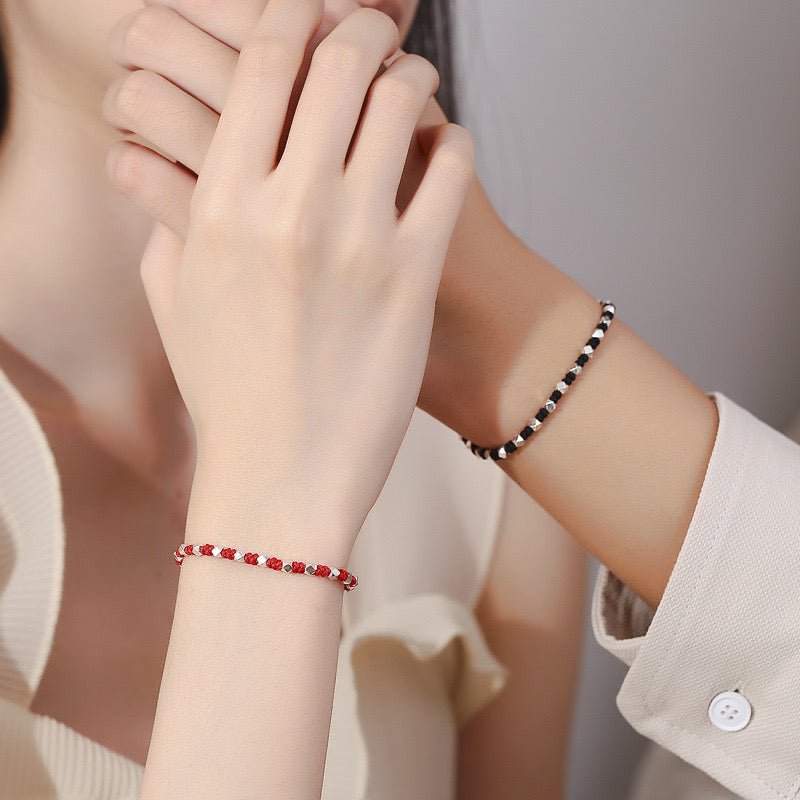 Bracelet Couple Cœur à Cœur Argent 925 – Symbole d'Amour - Biloria
