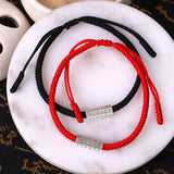 Bracelet Couple Mantra Fil Rouge – Protection & Harmonie - Biloria