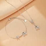 Bracelet Cristal de Roche Porte-Bonheur Ailé Argent S925 - Biloria