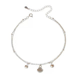 Bracelet de Cheville Coquillage Argent 925 – Bijou Marin - Biloria