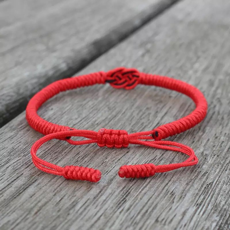 Bracelet Dragon Fil Rouge pour Bureau – Talisman Protection Chance - Biloria