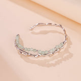 Bracelet en Aventurine et Argent 925 – Symbole Bambou - Biloria