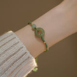 Bracelet en Jade Pierre Naturelle Ajustable - Biloria