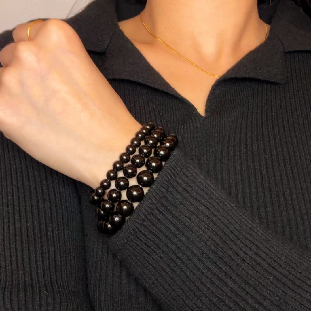 Bracelet en Obsidienne pour l'Ancrage au Quotidien - Biloria