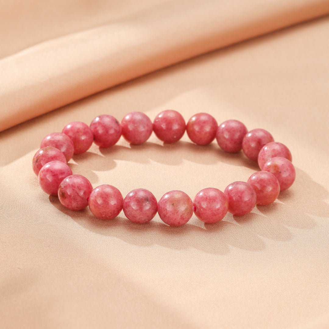 Bracelet en Rhodonite Naturelle – Sérénité et Équilibre Émotionnel - Biloria