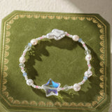 Bracelet Enfant Perles et Étoiles - Bijou Fille Coloré - Biloria