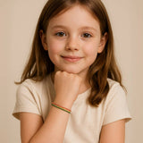 Bracelet Enfant Tressé Arc-en-Ciel Chanceux - Bijou Multicolore - Biloria