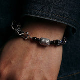 Bracelet Guerrier Marin Argent 925 Ajustable Homme - Biloria