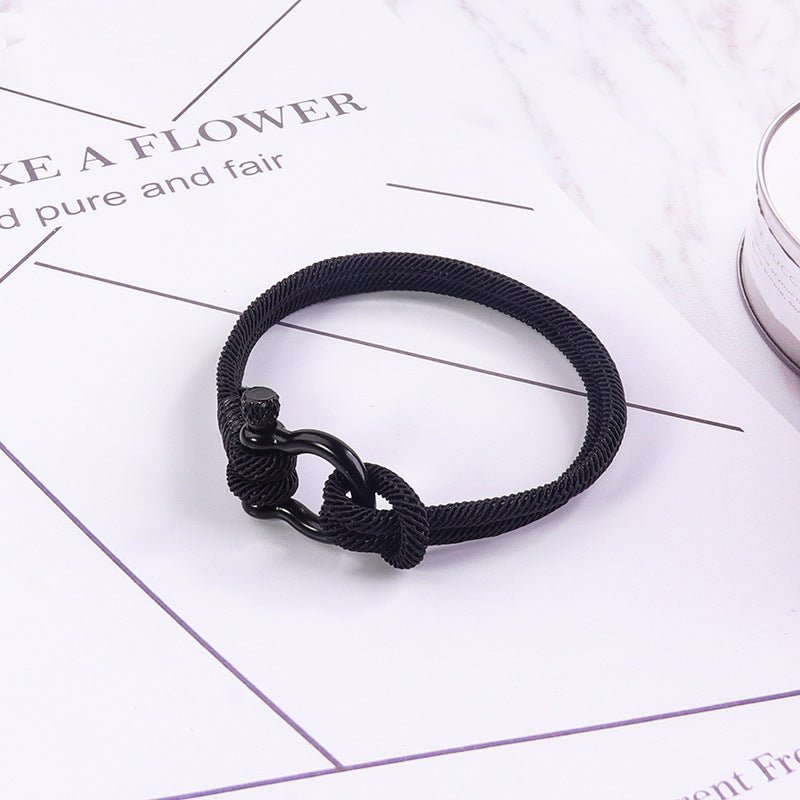 Bracelet Homme Cordon Milan - Courage Coloré - Biloria