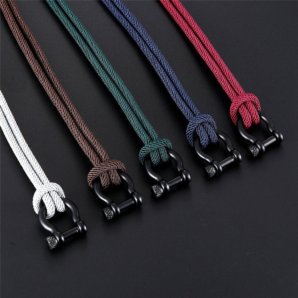 Bracelet Homme Cordon Milan - Courage Coloré - Biloria