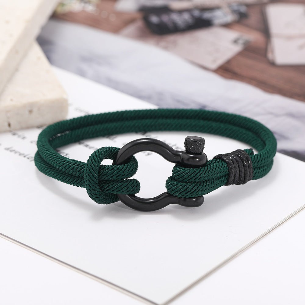 Bracelet Homme Cordon Milan - Courage Coloré - Biloria