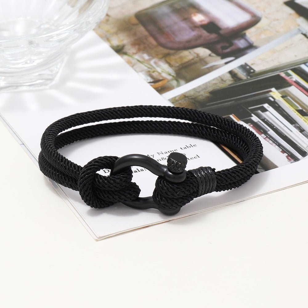 Bracelet Homme Cordon Milan - Courage Coloré - Biloria