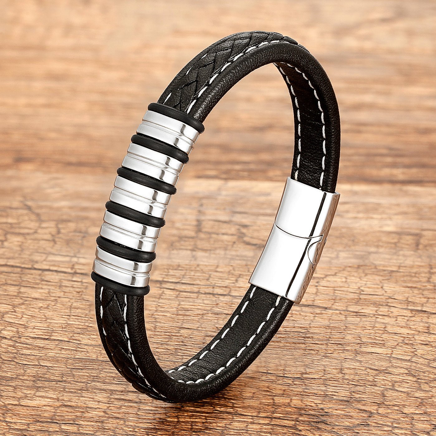 Bracelet Homme Cuir Essentiel Minimaliste – Artisanat Fait Main - Biloria